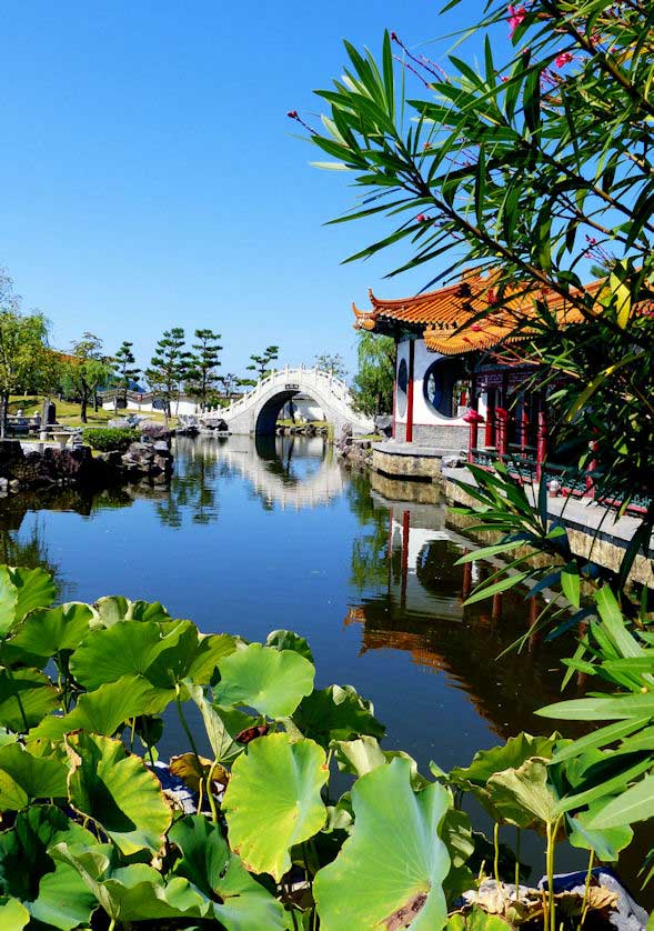 View of the Lotus Pond and Seven Stars Bridge.