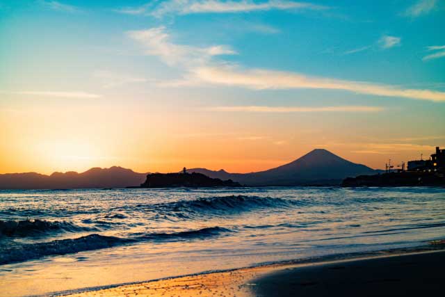 Enoshima Beach.