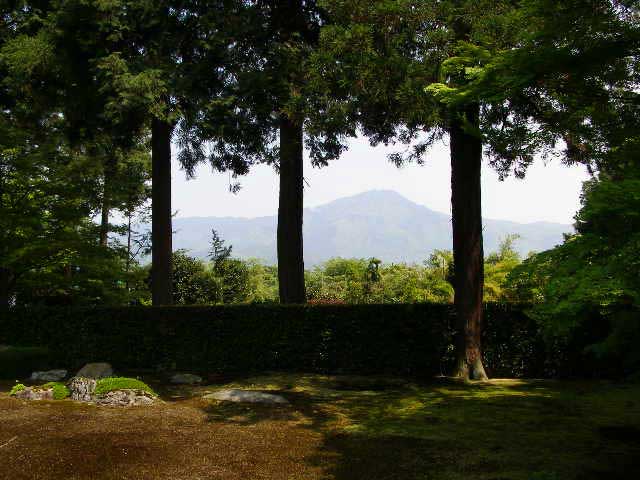Entsuji Temple with Mt Hiei in the background.