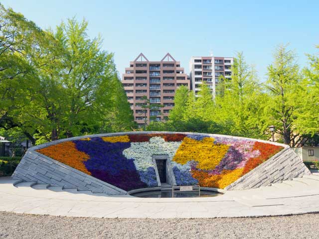 Flower Peace Monument, Yokoamicho Koen Park, Ryogoku, Sumida-ku, Tokyo.