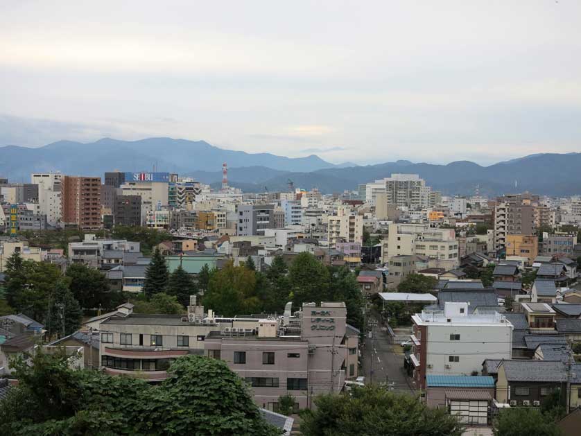 View over Fukui from Asuwayama, Fukui Prefecture.