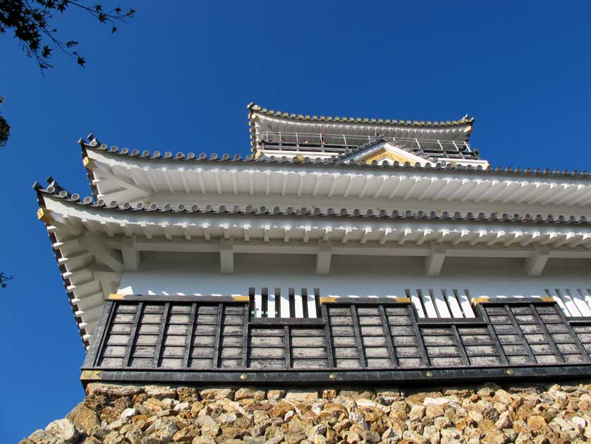 Gifu Castle keep on the summit of Mt. Kinka, Gifu.