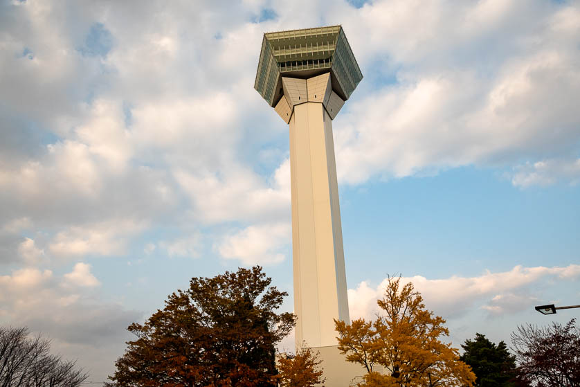 Goryokaku Tower and Park, Hakodate, Hokkaido, Japan.