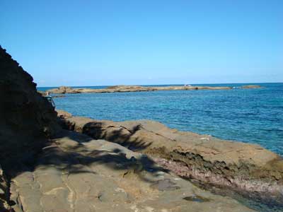 Shimane coast at Hamada.