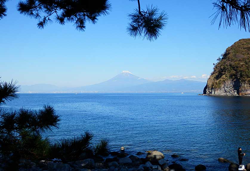 Mount Fuji seen from Mihama Peninsula, Heda, Shizuoka Prefecture.