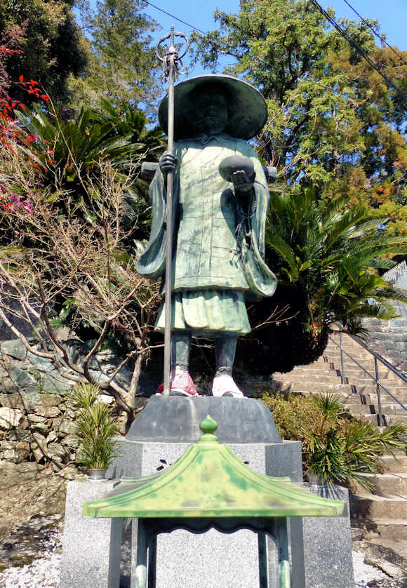 Statues of Kobo Daishi are commonplace along the Shikoku Pilgrimage.