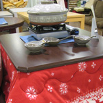 Japanese kotatsu.