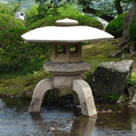 Stone lanterns in Japan.