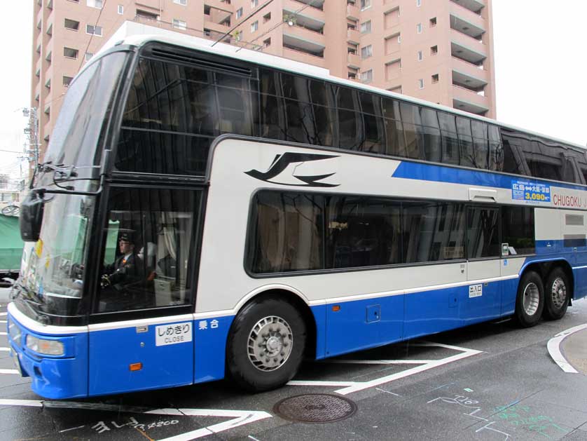Highway bus in Kyoto, Japan.