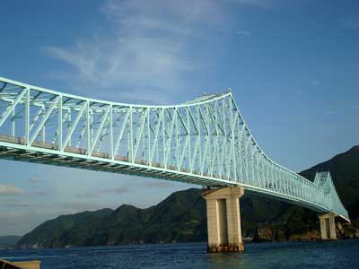 Bridge to Ikitsuki Island, Hirado, Japan.