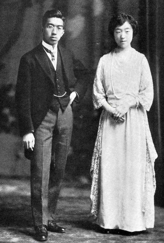 Prince Hirohito and his wife, Princess Nagako, in 1924.