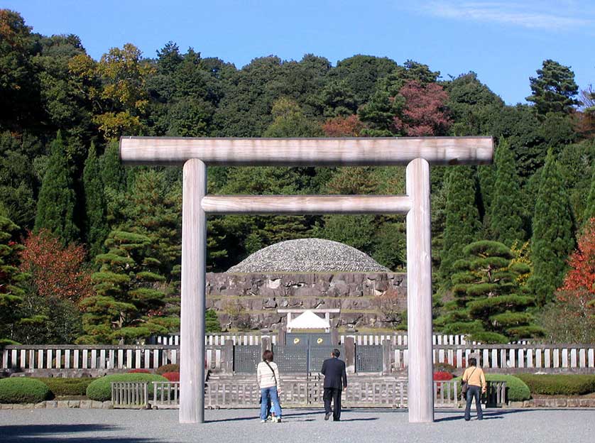 Emperor Showa's tomb in the Musashi Imperial Graveyard, Hachioji, western Tokyo.