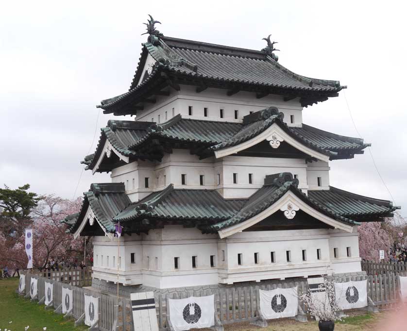 Hirosaki Castle in its temporary location.