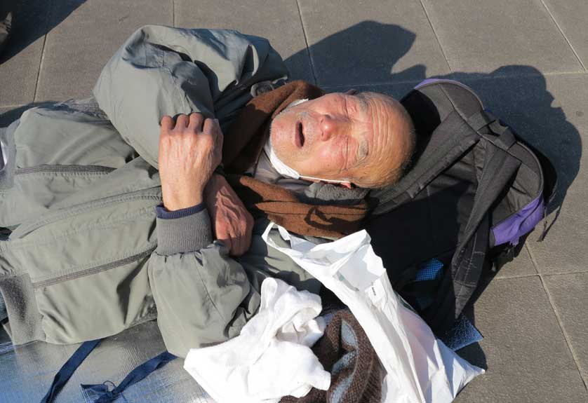 Homeless in Japan.