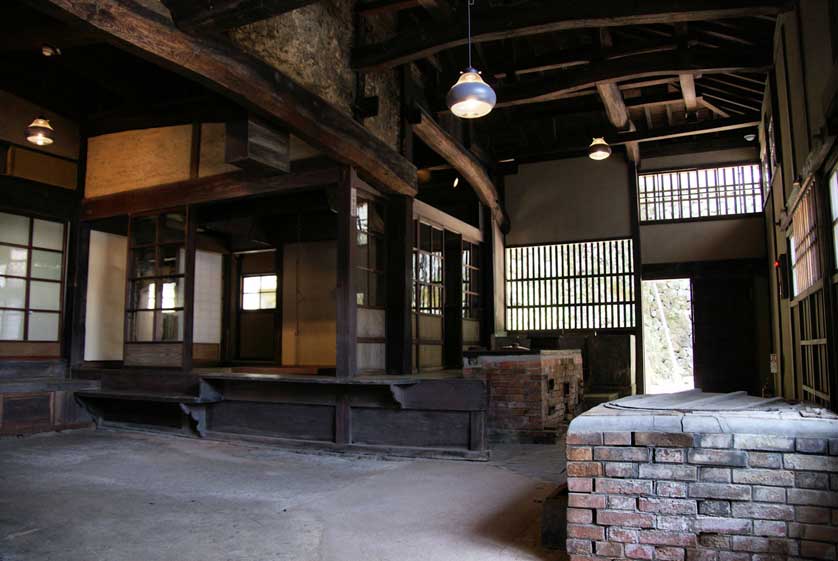 Kitchen, Hori Teian, Tsuwano Shimane Prefecture.