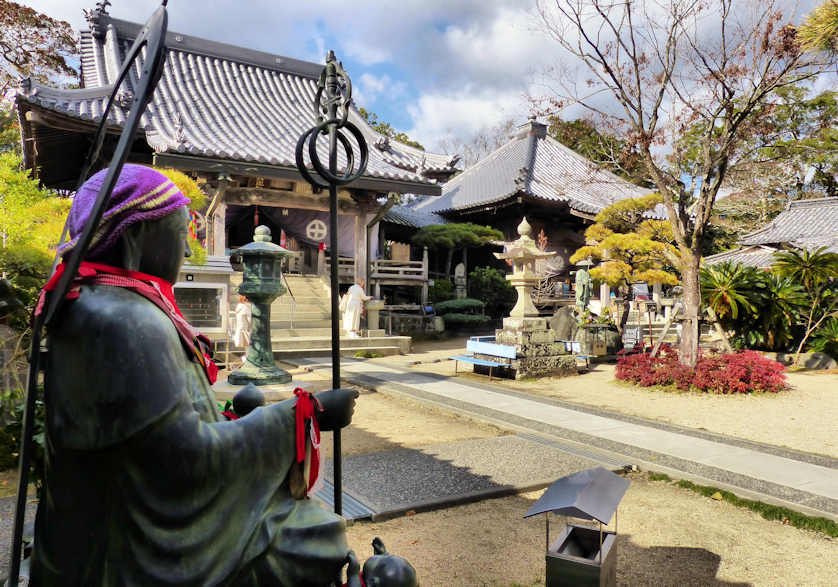 The grounds of Horinji Temple, Shikoku.