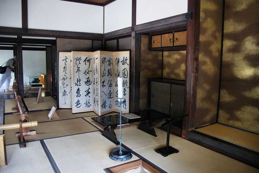Inner private room at Hosokawa Mansion, Kumamoto Castle, Kyushu, Japan.