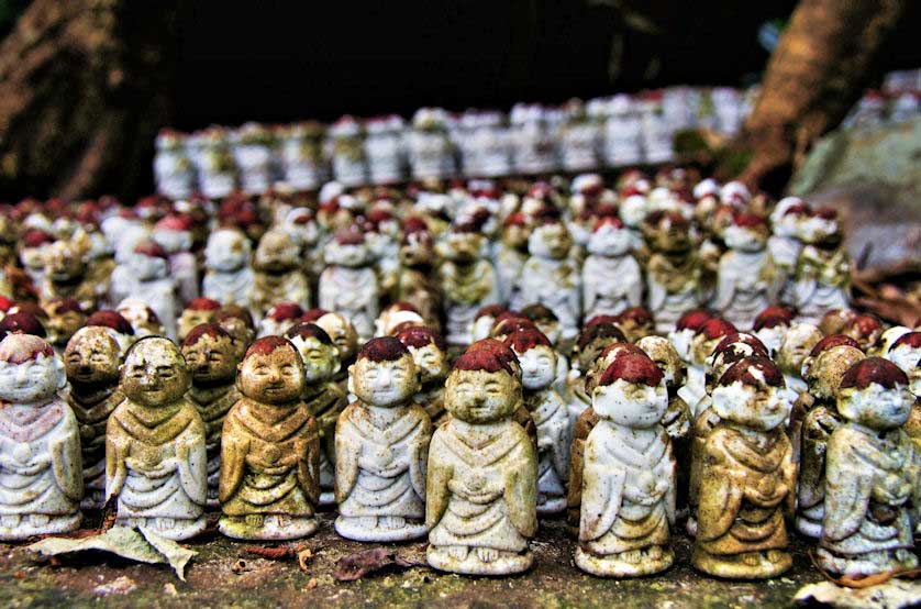 Thousands of miniature Jizo statues, Hotsumisakiji Temple.