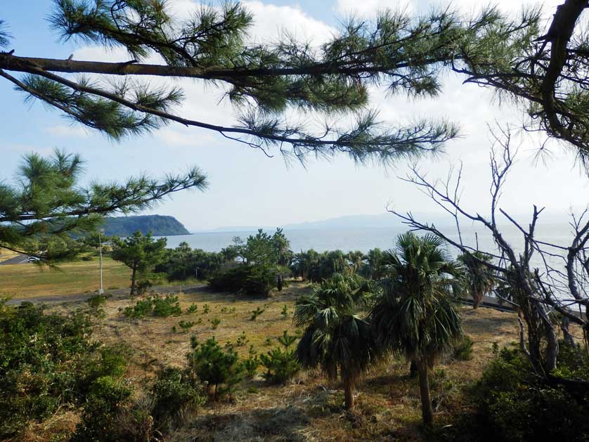 Kinko Bay from Ibusuki Naval Air Base Memorial.