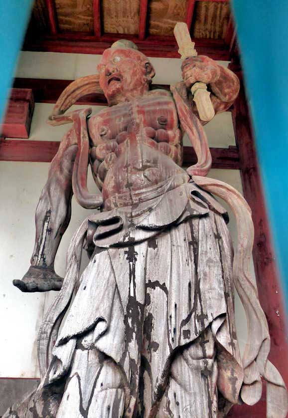 Possibly the biggest Nio statues in Shikoku at Idoji Temple.