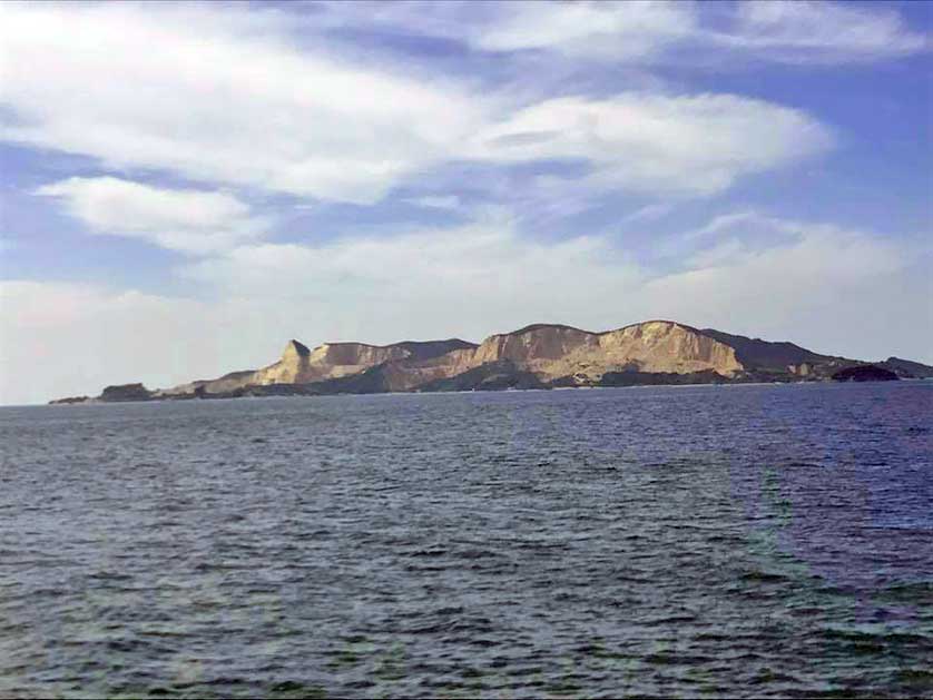 Quarry Island of Tangajima, on the way to Bozejima, Japan.