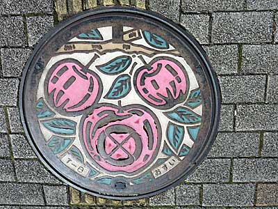 Manhole cover, Nagano Prefecture, Japan.
