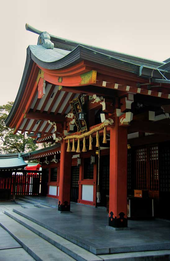 Imabari Castle grounds and shrine, Japan.