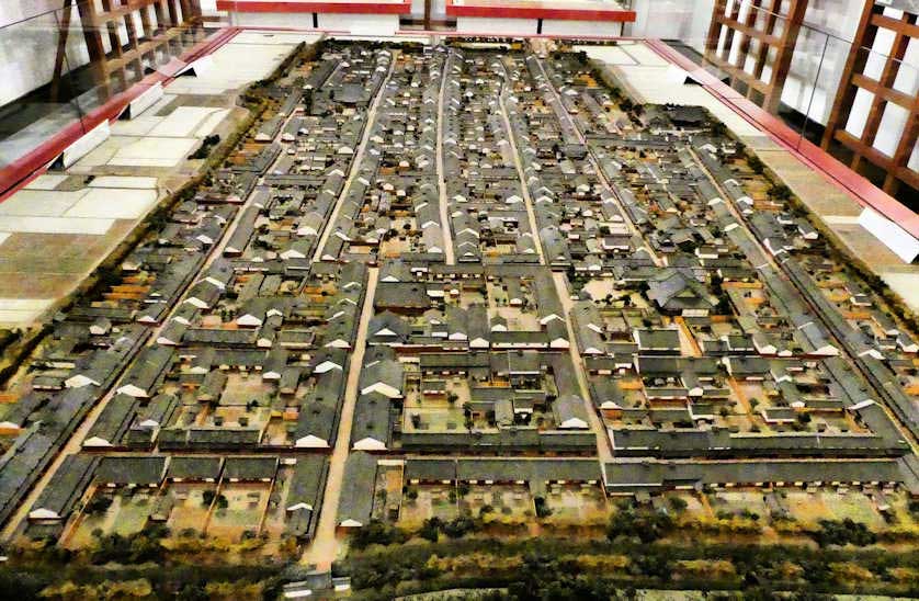 A scale model of Imai Town.