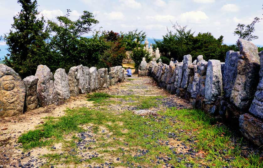 500 Rakan on top of Mount Shirataki, Innoshima.