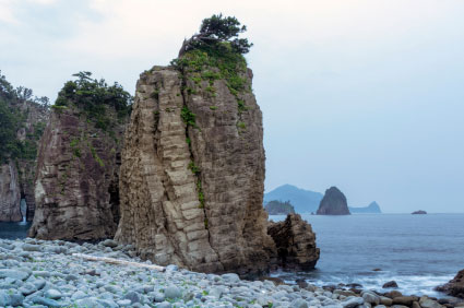 Rocky Coastline, Izu Peninsula, Japan.