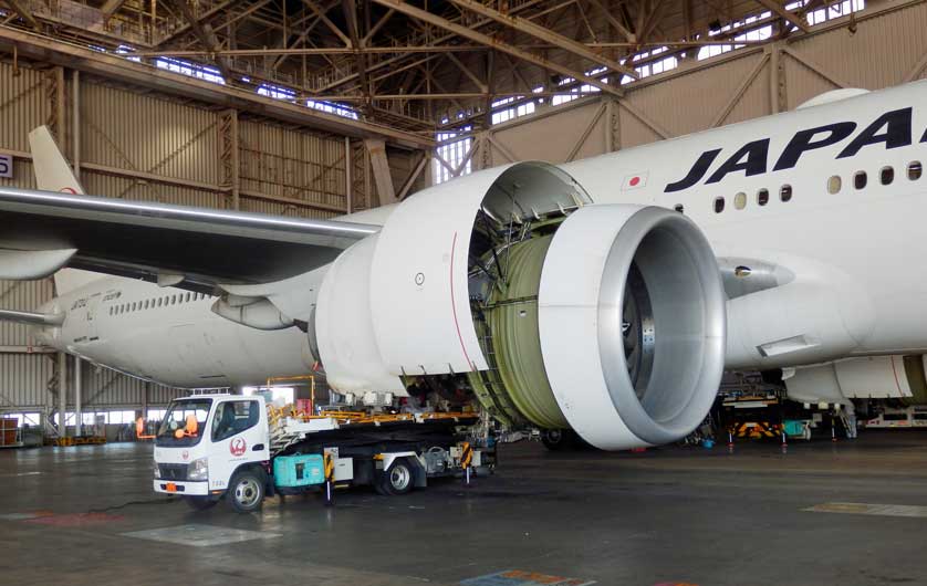 JAL Factory Tour Sky Museum, Tokyo, Japan.