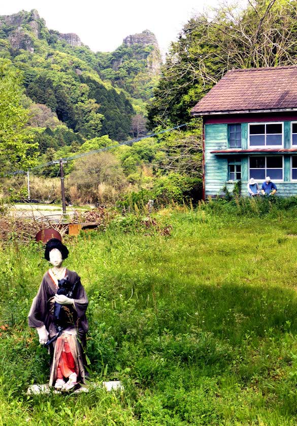 Scarecrows in Oita Prefecture, Kyushu.