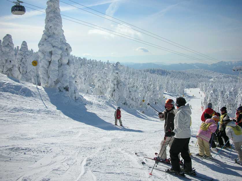 Zao Onsen Ski Resort Präfektur Yamagata.