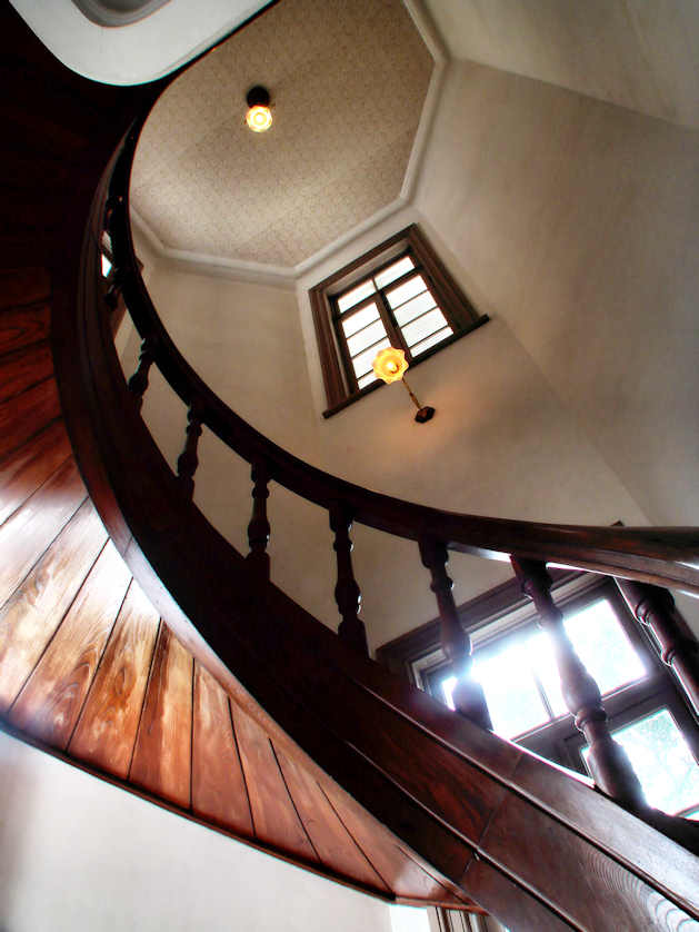 Staircase of Jinkakupu, Tottori City, Tottori Prefecture.