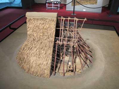 Jomon hut, Japan.