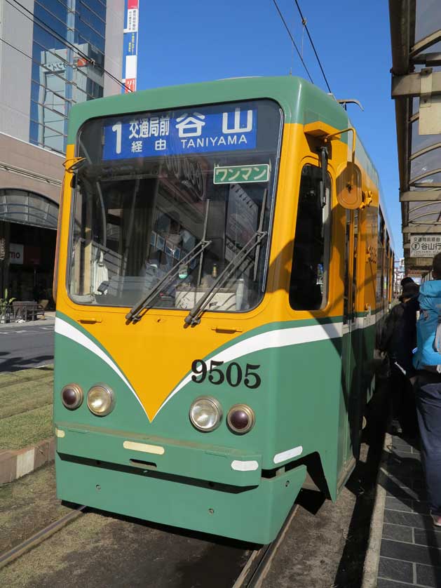 Streetcar in Kagoshima.