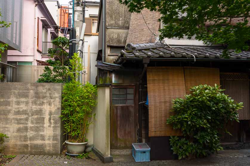 Residential alley, Kagurazaka, Shinjuku ward, Tokyo.