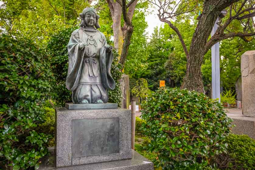 Five-Year Old Sugawara no Michizane statue, Kameido Tenjin Shrine, Tokyo.