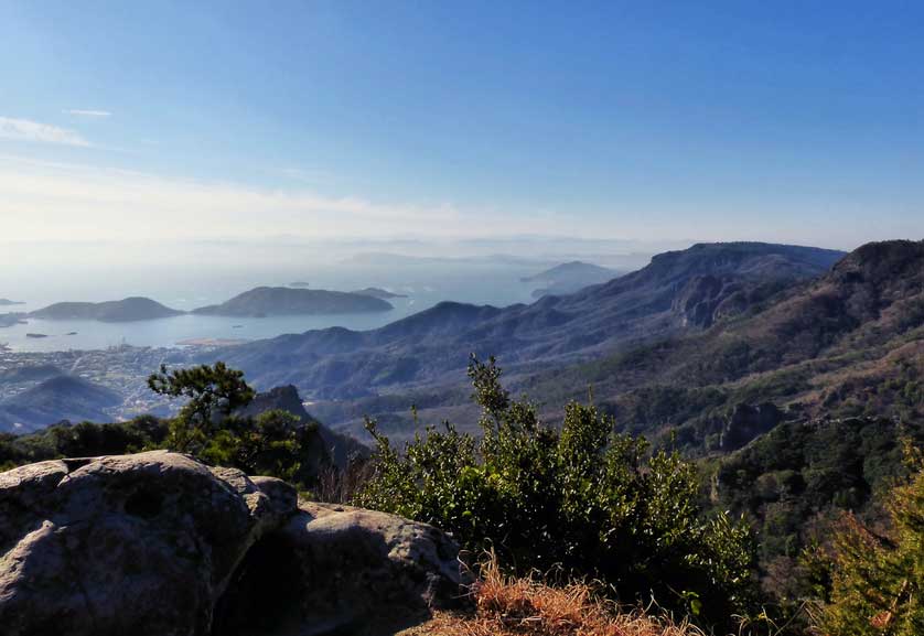 View of Shodoshima from Kankakei Gorge.