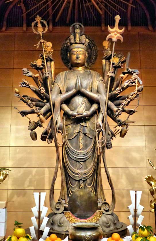 Heian Period Senju Kannon, a National Treasure, at Dojoji Temple in Gobo, Wakayama.