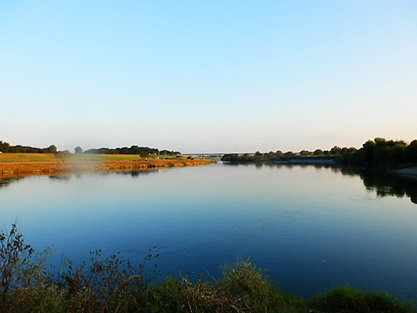 Edogawa River near the tank facility, Saitama.