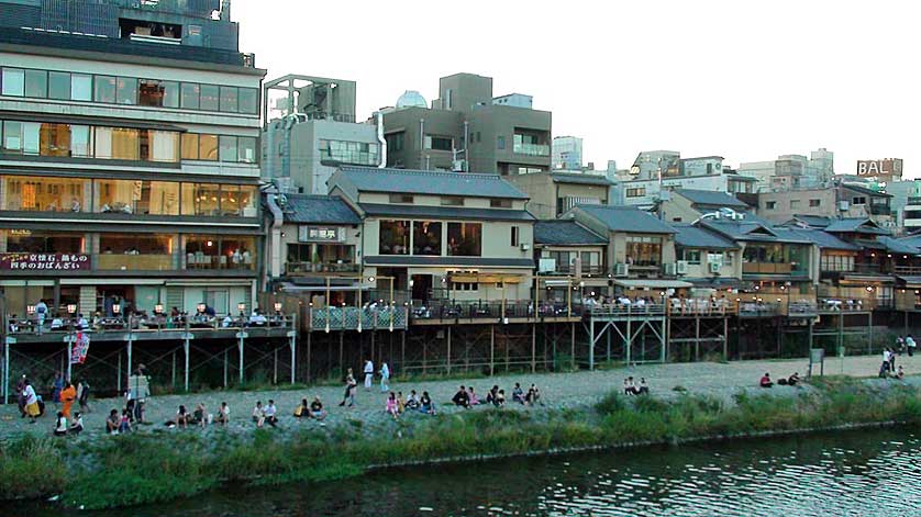 Kawadoko Outdoor Dining in Kyoto.