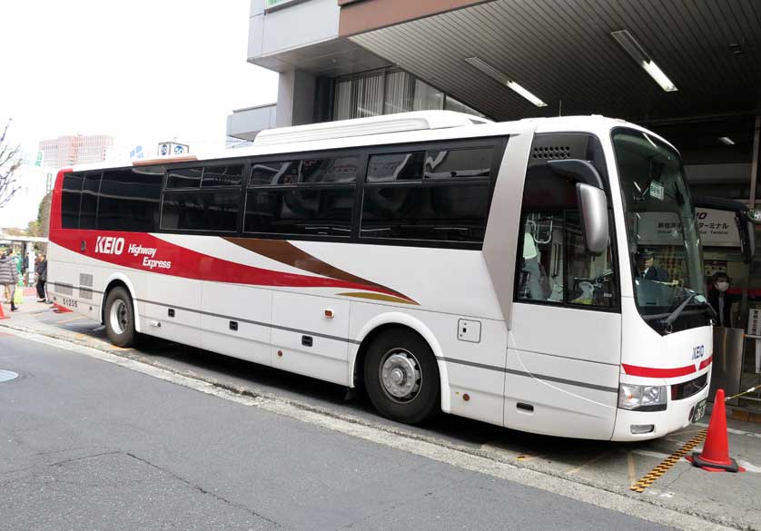 Keio highway bus, Shinjuku, Tokyo, Japan.