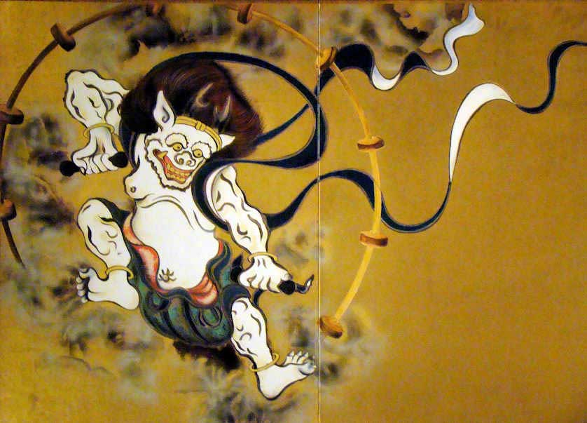 Raijin, Kenninji Temple, Kyoto.