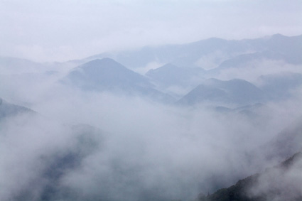 A pale view of hills, Kii Peninsula.