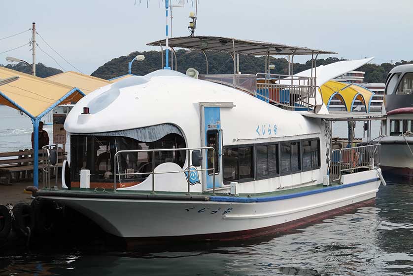 Tourist boat in Katsuura Bay, Wakayama.