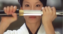 Lucy Liu unsheathes a katana for the final battle.