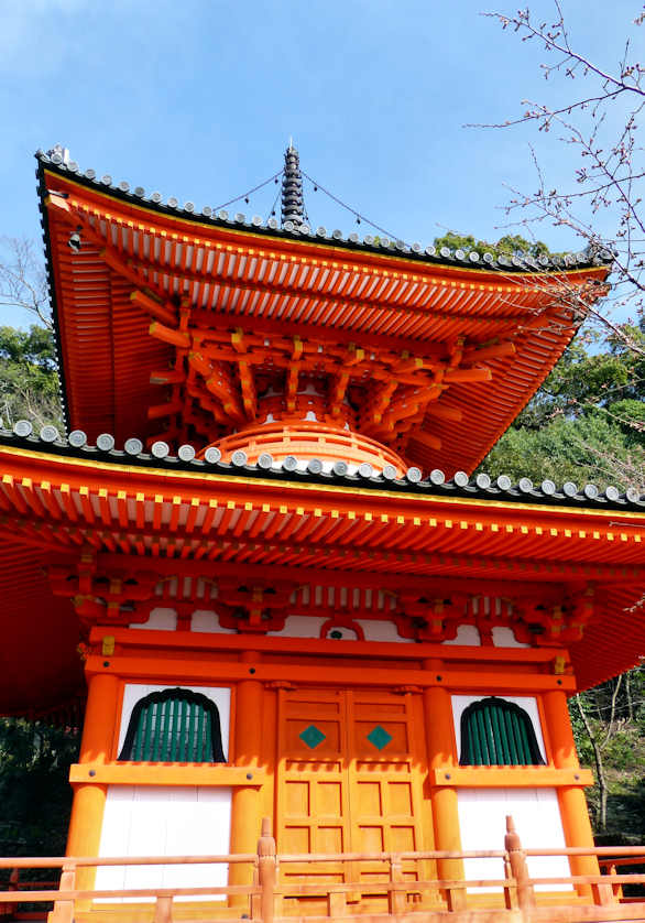 The Tahoto, Shingon style pagoda at Kimiidera Temple.