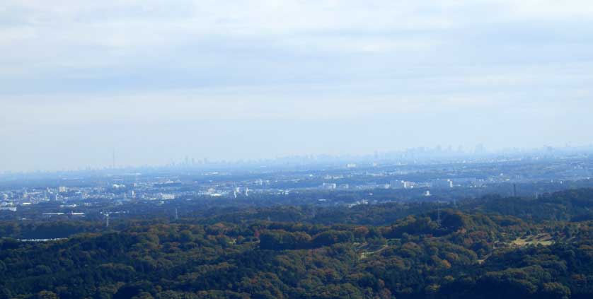 Hiwadayama view towards Tokyo, Saitama, Japan.