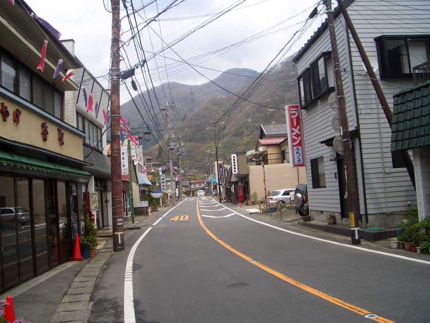 Kawaji Onsen main street, Tochigi.